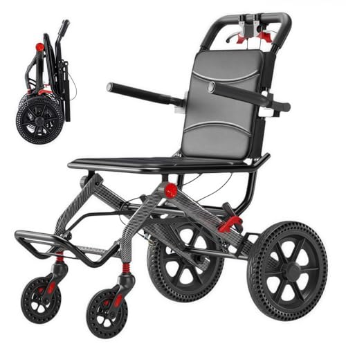 ♿️ 介助式 車椅子 軽量コンパクトタイプ (ノーパンクタイヤ)　No. A 8 Amazon | 車椅子 折りたたみ 軽量 介助型 自立できる ノーパンク